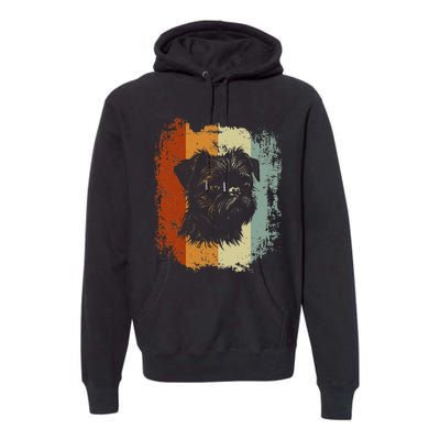 Retro Style Brussels Griffon Dog Premium Hoodie