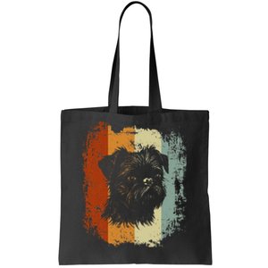 Retro Style Brussels Griffon Dog Tote Bag