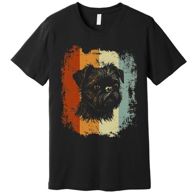 Retro Style Brussels Griffon Dog Premium T-Shirt