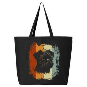 Retro Style Brussels Griffon Dog 25L Jumbo Tote