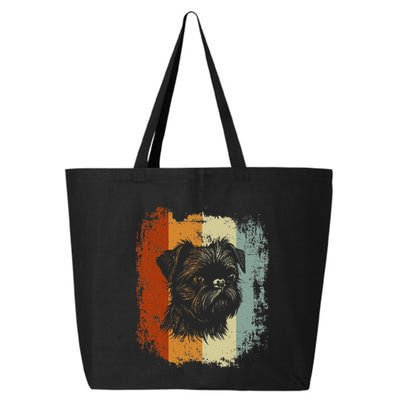 Retro Style Brussels Griffon Dog 25L Jumbo Tote