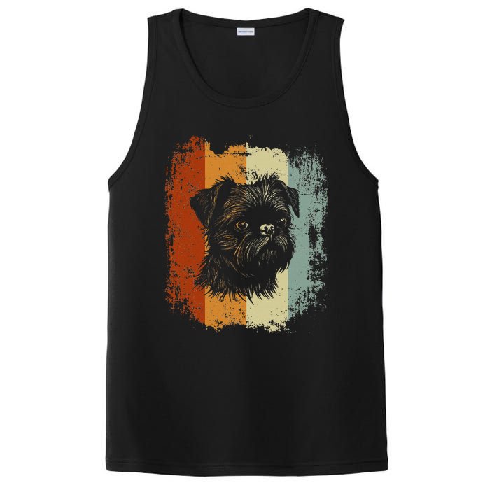 Retro Style Brussels Griffon Dog PosiCharge Competitor Tank