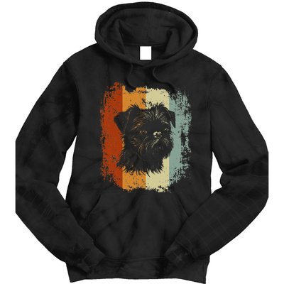 Retro Style Brussels Griffon Dog Tie Dye Hoodie