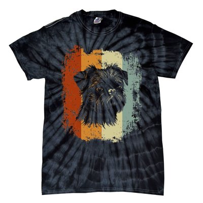 Retro Style Brussels Griffon Dog Tie-Dye T-Shirt