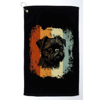 Retro Style Brussels Griffon Dog Golf Towel
