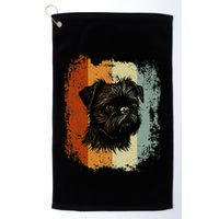 Retro Style Brussels Griffon Dog Golf Towel