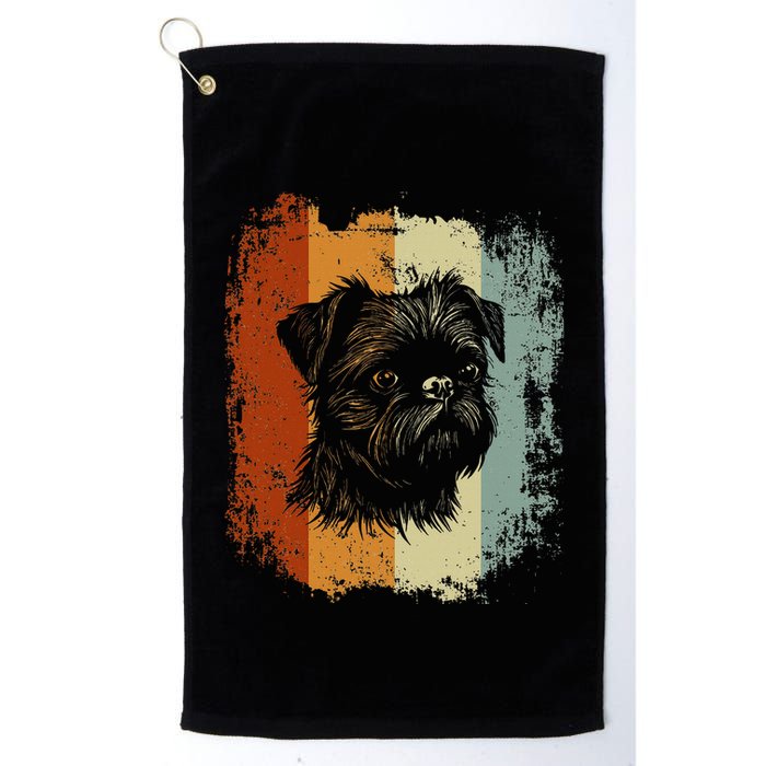Retro Style Brussels Griffon Dog Golf Towel