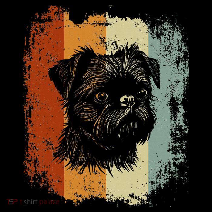 Retro Style Brussels Griffon Dog Wool Snapback Cap