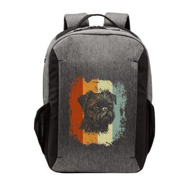 Retro Style Brussels Griffon Dog Vector Backpack
