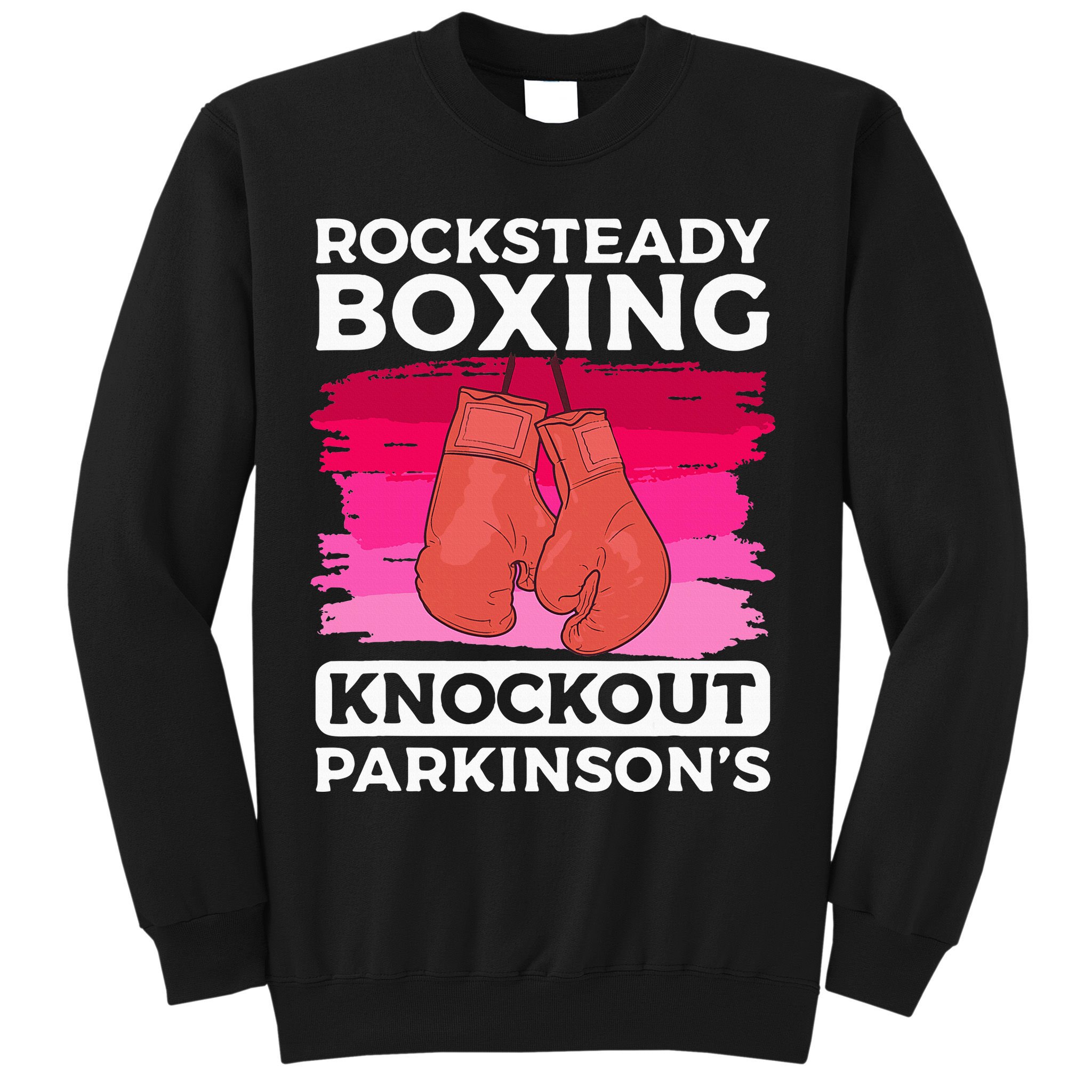 Rock Steady Boxing Knock Out ParkinsonS Awareness Sweatshirt