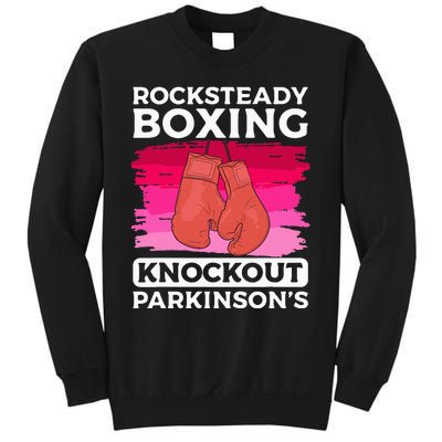 Rock Steady Boxing Knock Out ParkinsonS Awareness Sweatshirt