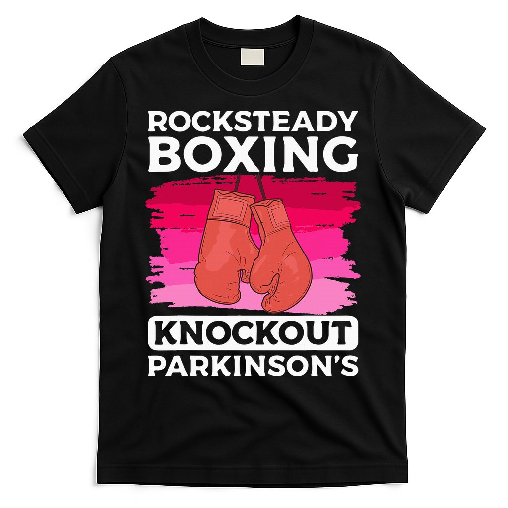Rock Steady Boxing Knock Out ParkinsonS Awareness T-Shirt