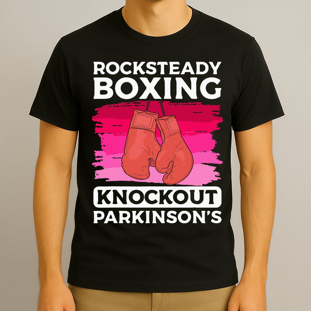 Rock Steady Boxing Knock Out ParkinsonS Awareness T-Shirt