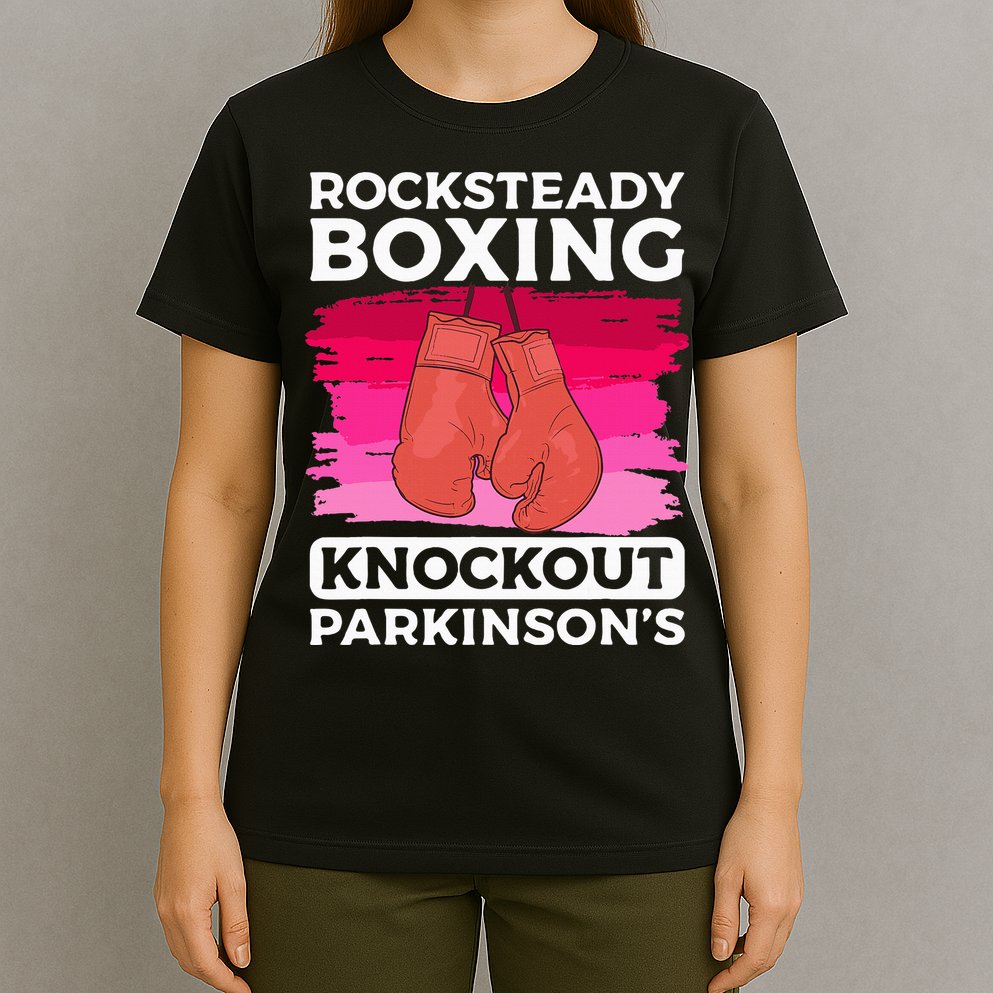 Rock Steady Boxing Knock Out ParkinsonS Awareness T-Shirt