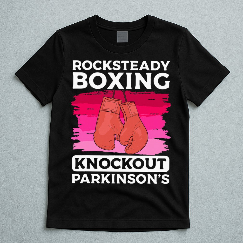 Rock Steady Boxing Knock Out ParkinsonS Awareness T-Shirt