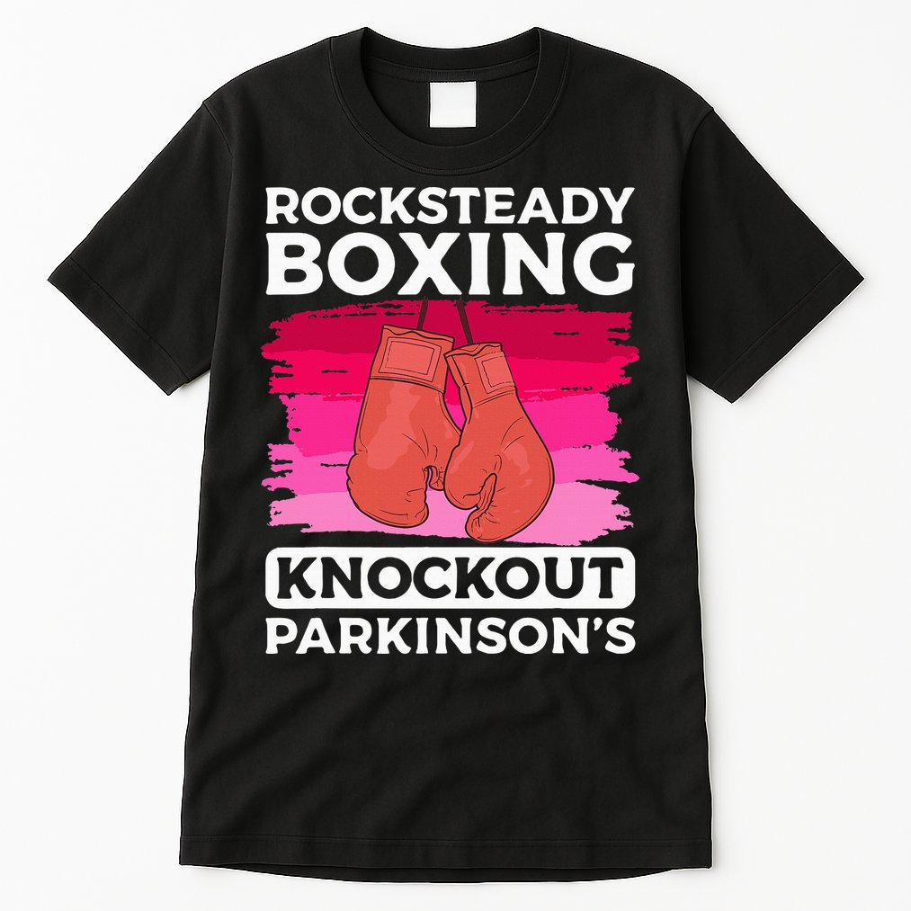 Rock Steady Boxing Knock Out ParkinsonS Awareness Tall T-Shirt