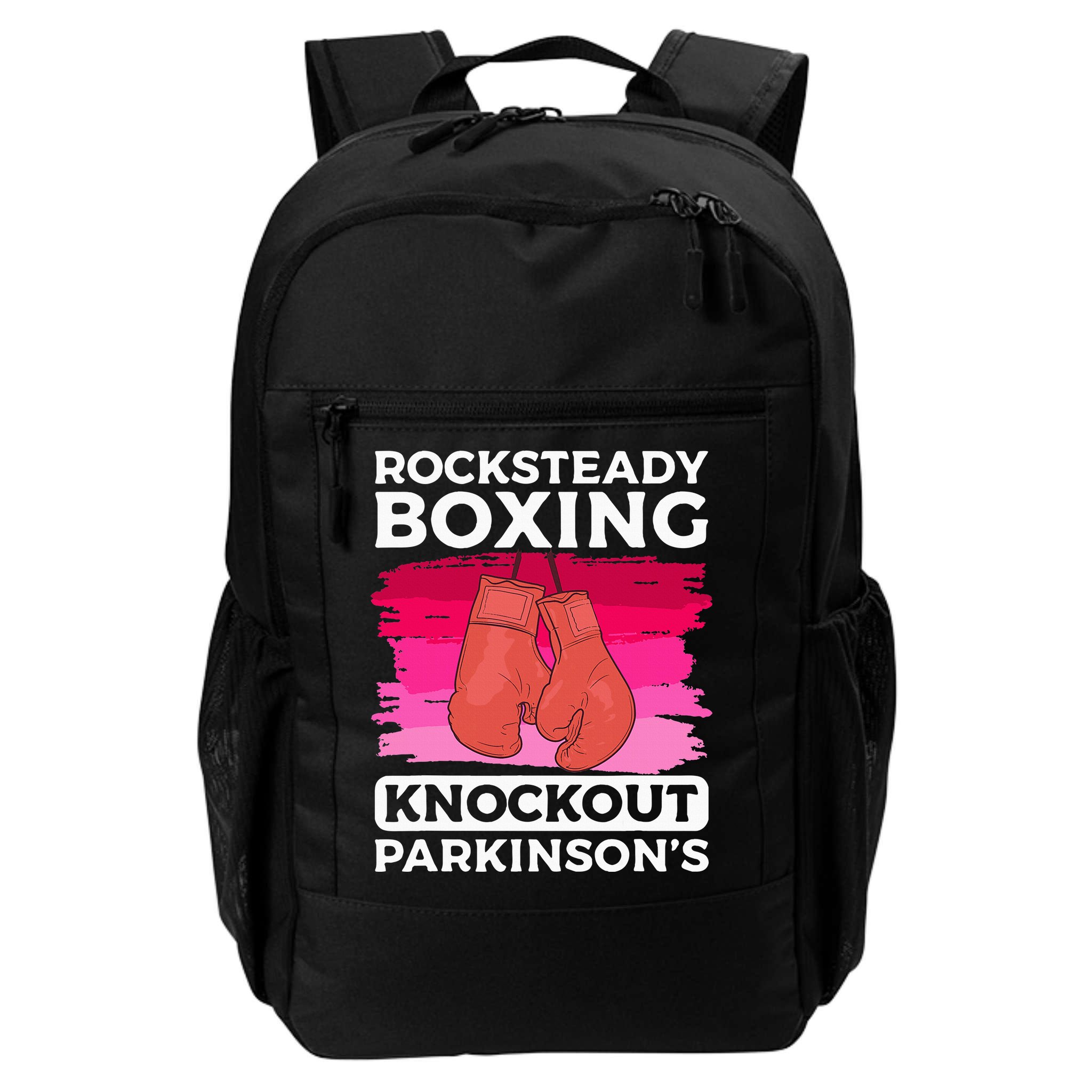 Rock Steady Boxing Knock Out ParkinsonS Awareness Backpack