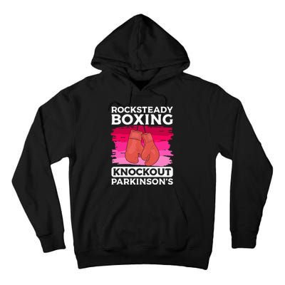 Rock Steady Boxing Knock Out ParkinsonS Awareness Tall Hoodie