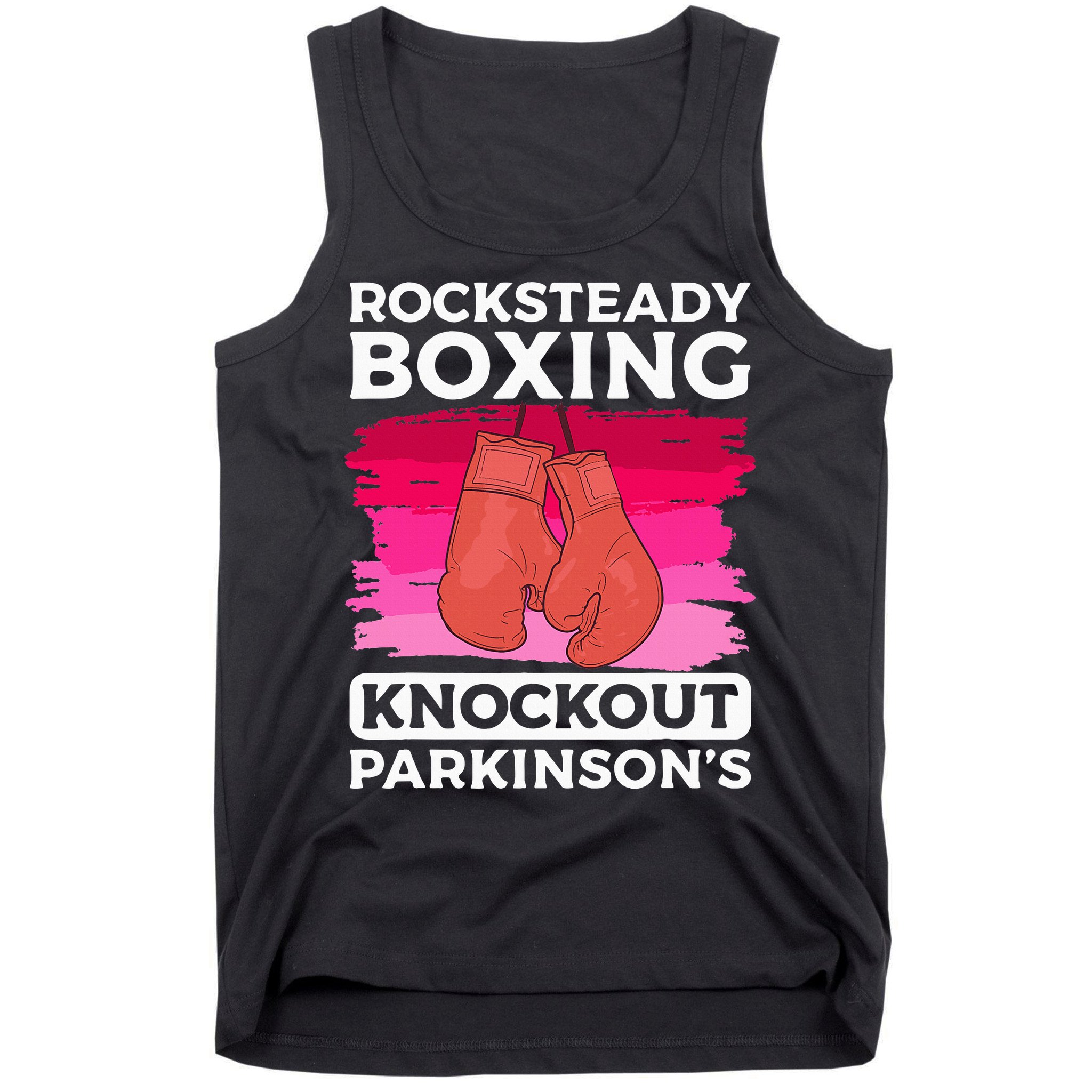 Rock Steady Boxing Knock Out ParkinsonS Awareness Tank Top
