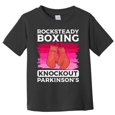 Rock Steady Boxing Knock Out ParkinsonS Awareness Toddler T-Shirt