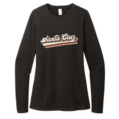 Retro Santa Cruz California Saying Surfer Womens CVC Long Sleeve Shirt