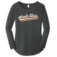 Retro Santa Cruz California Saying Surfer Women's Perfect Tri Tunic Long Sleeve Shirt