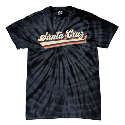 Retro Santa Cruz California Saying Surfer Tie-Dye T-Shirt