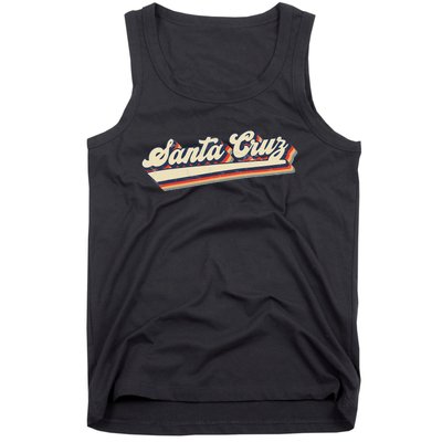 Retro Santa Cruz California Saying Surfer Tank Top