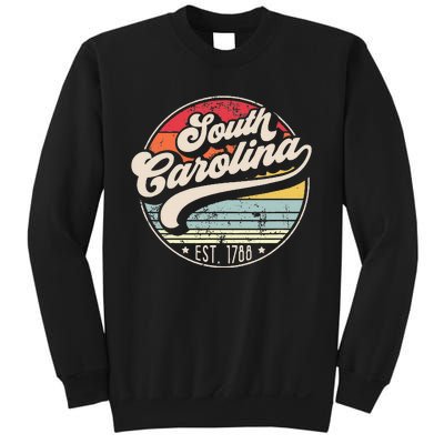 Retro South Carolina Home State Cool 70s Style Sunset Sweatshirt