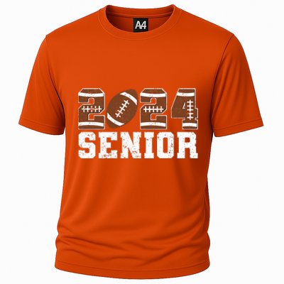 Retro Senior Class Of 2024 Football Player Graduation Gifts Cooling Performance Crew T-Shirt