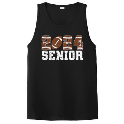 Retro Senior Class Of 2024 Football Player Graduation Gifts PosiCharge Competitor Tank