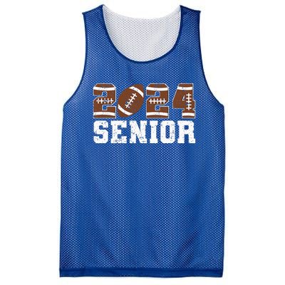 Retro Senior Class Of 2024 Football Player Graduation Gifts Mesh Reversible Basketball Jersey Tank