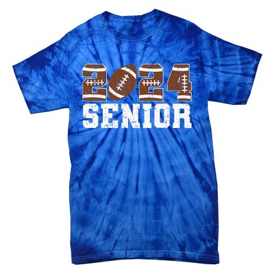 Retro Senior Class Of 2024 Football Player Graduation Gifts Tie-Dye T-Shirt