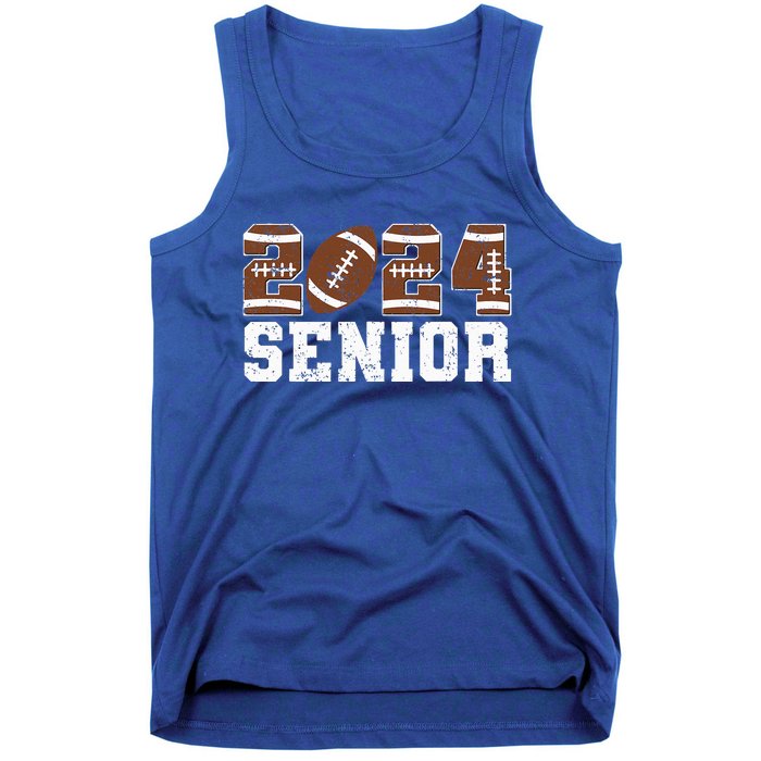 Retro Senior Class Of 2024 Football Player Graduation Gifts Tank Top