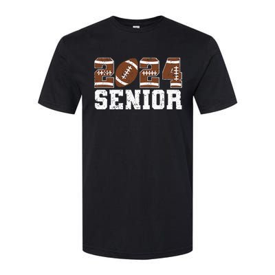 Retro Senior Class Of 2024 Football Player Graduation Gifts Softstyle CVC T-Shirt