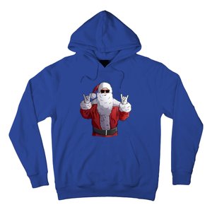 Rock Santa Claus Christmas Cute Gift Hoodie