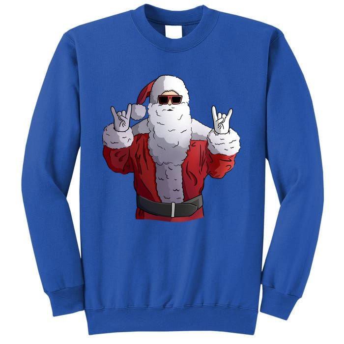 Rock Santa Claus Christmas Cute Gift Sweatshirt