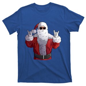 Rock Santa Claus Christmas Cute Gift T-Shirt