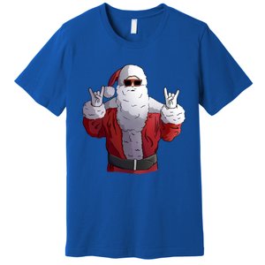 Rock Santa Claus Christmas Cute Gift Premium T-Shirt