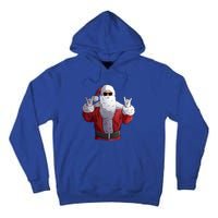 Rock Santa Claus Christmas Cute Gift Tall Hoodie