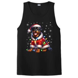 Rottweiler Santa Claus Rottweiler Costume Rottweiler Xmas Gift PosiCharge Competitor Tank