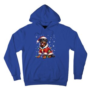 Rottweiler Santa Claus Rottweiler Costume Rottweiler Xmas Gift Hoodie