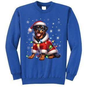 Rottweiler Santa Claus Rottweiler Costume Rottweiler Xmas Gift Sweatshirt