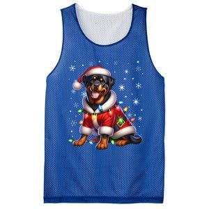 Rottweiler Santa Claus Rottweiler Costume Rottweiler Xmas Gift Mesh Reversible Basketball Jersey Tank