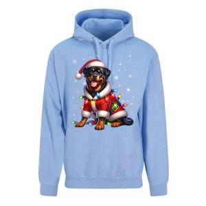 Rottweiler Santa Claus Rottweiler Costume Rottweiler Xmas Gift Unisex Surf Hoodie