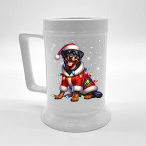 Rottweiler Santa Claus Rottweiler Costume Rottweiler Xmas Gift Beer Stein