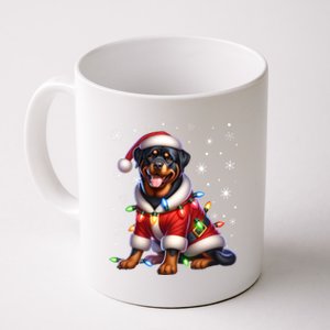 Rottweiler Santa Claus Rottweiler Costume Rottweiler Xmas Gift Coffee Mug