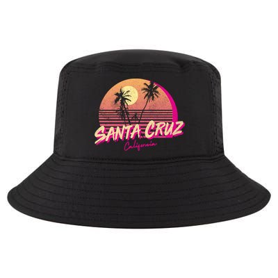 Retro Santa Cruz California Beach Sunset Gift Cool Comfort Performance Bucket Hat
