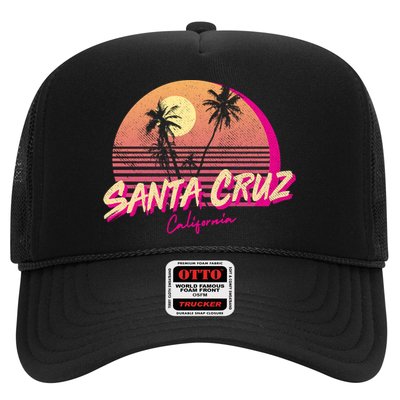 Retro Santa Cruz California Beach Sunset Gift Trucker Hat