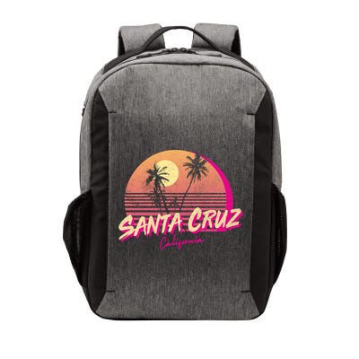 Retro Santa Cruz California Beach Sunset Gift Vector Backpack